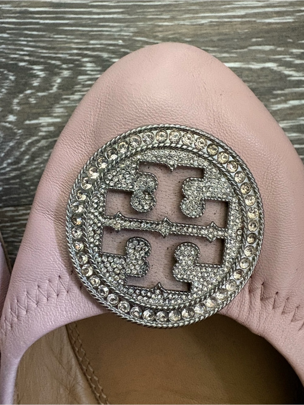 Tory Burch Pink Leather Liana Ballet Flats - Picture 3 of 7